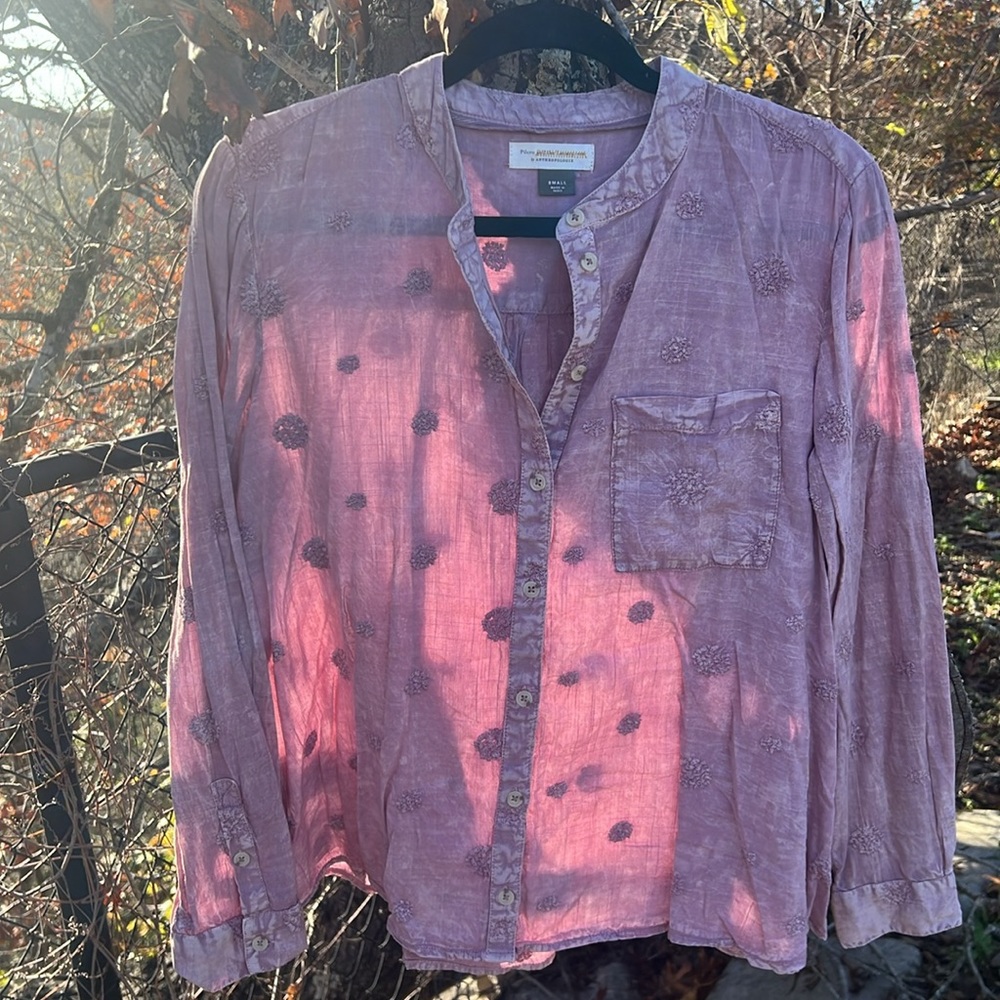 Pilcro and the Letterpress Anthropologie Blouse - Picture 7 of 8